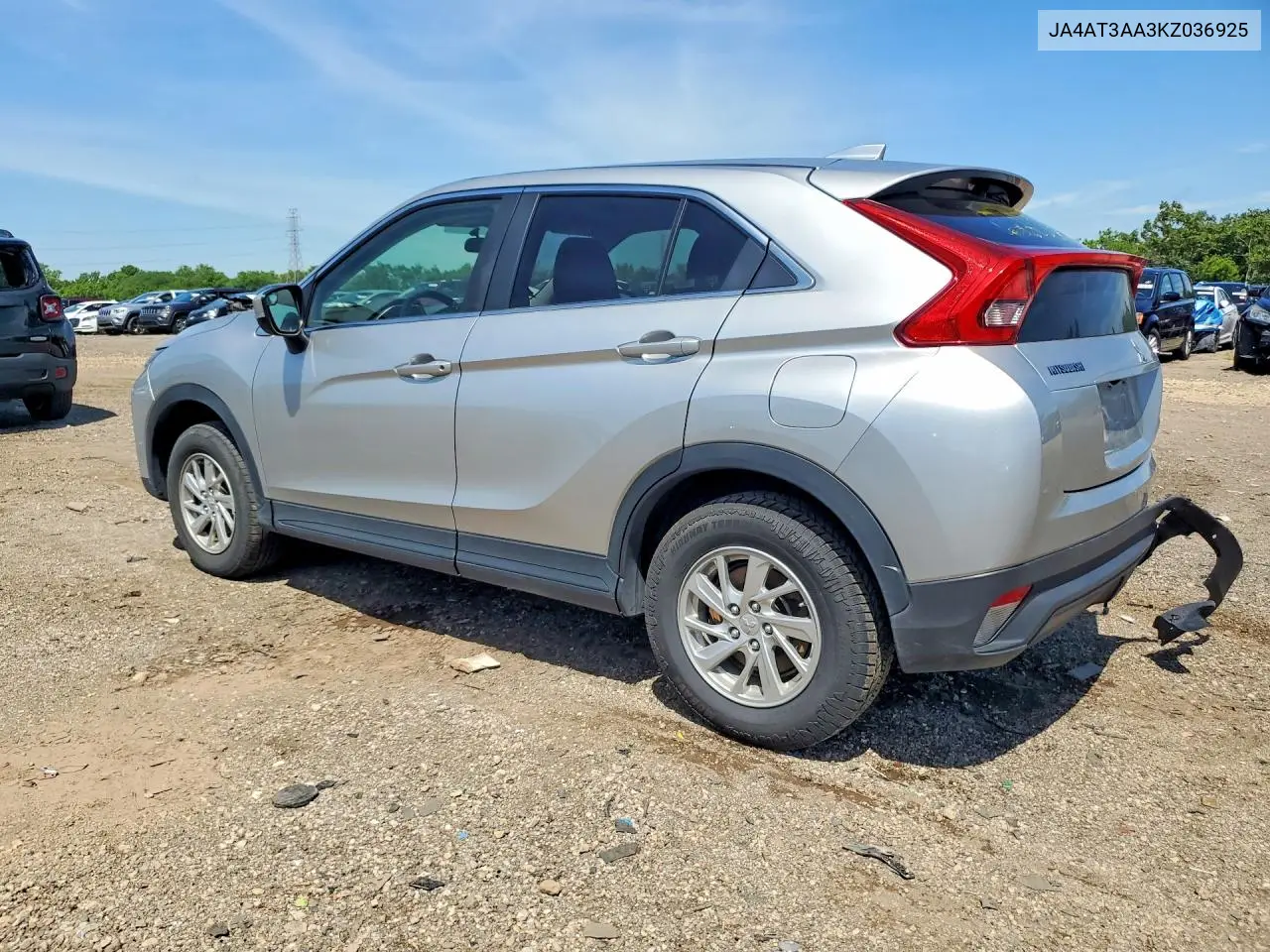 2019 Mitsubishi Eclipse Cross Es VIN: JA4AT3AA3KZ036925 Lot: 58138716