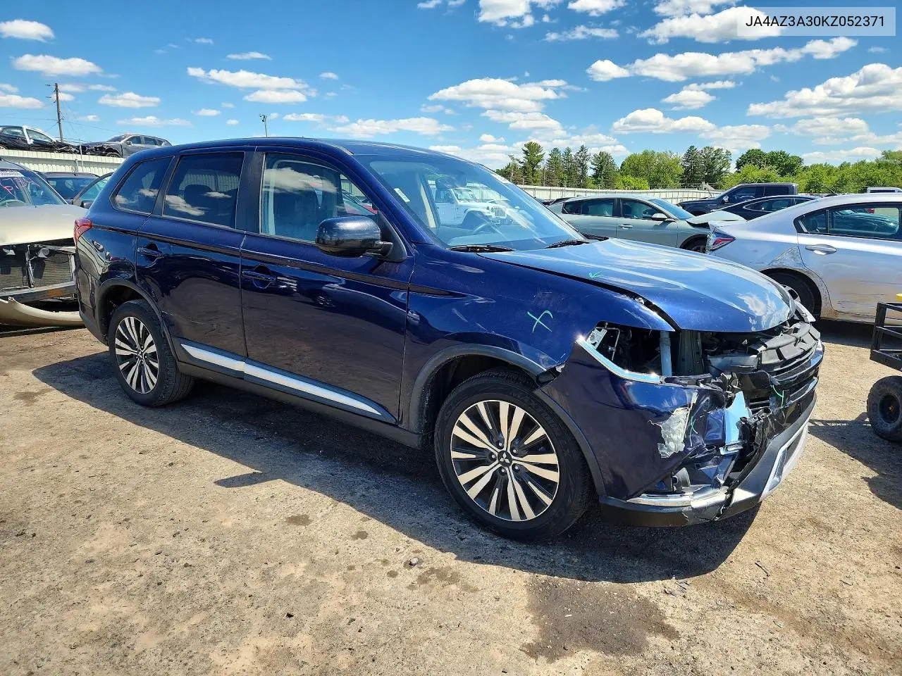 2019 Mitsubishi Outlander Se VIN: JA4AZ3A30KZ052371 Lot: 58443536