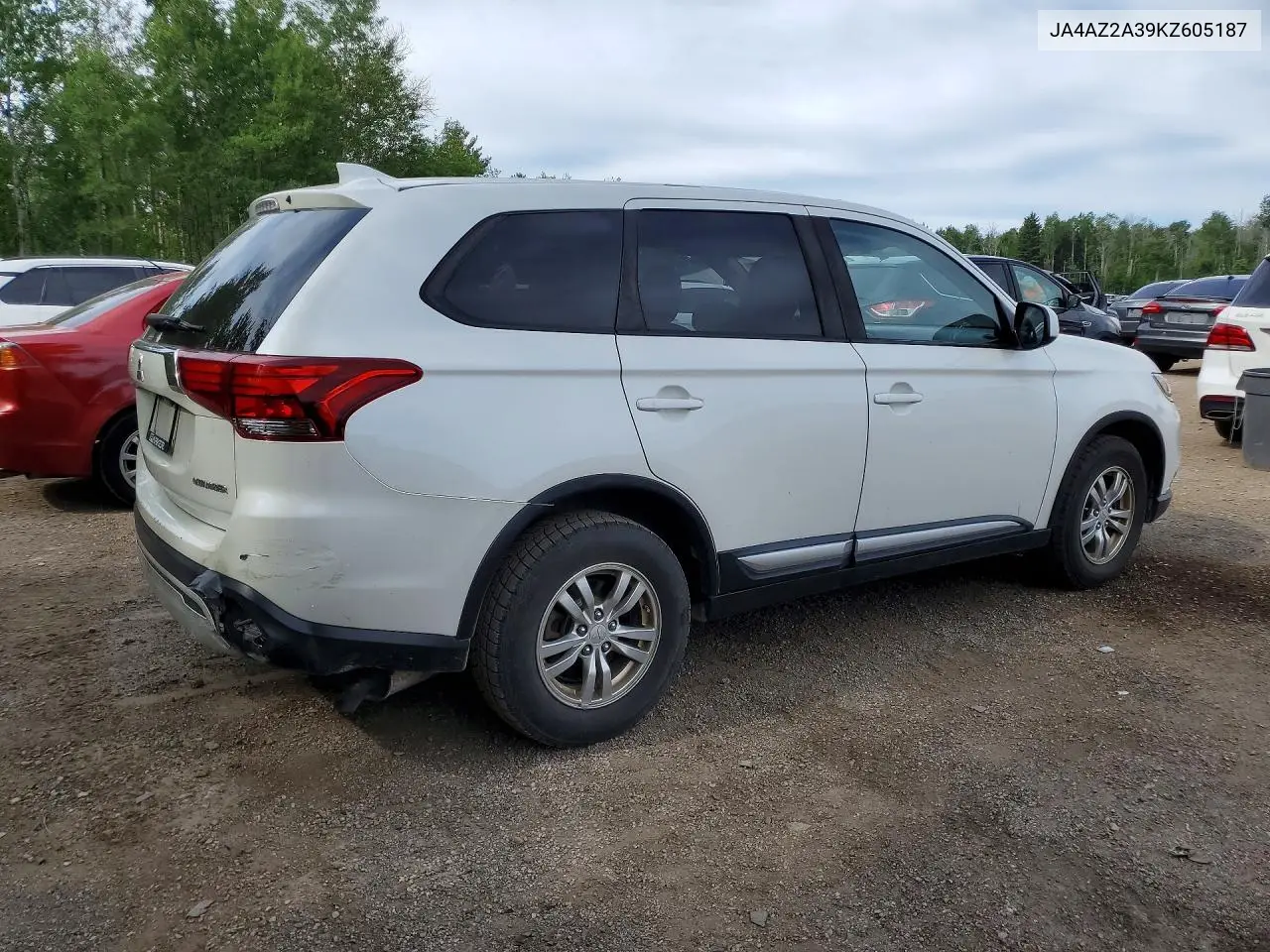 2019 Mitsubishi Outlander Es VIN: JA4AZ2A39KZ605187 Lot: 58542666