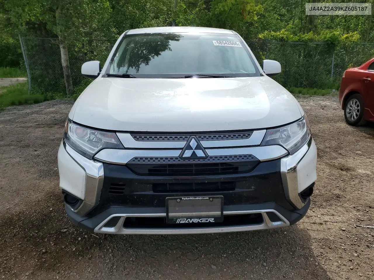 2019 Mitsubishi Outlander Es VIN: JA4AZ2A39KZ605187 Lot: 58542666