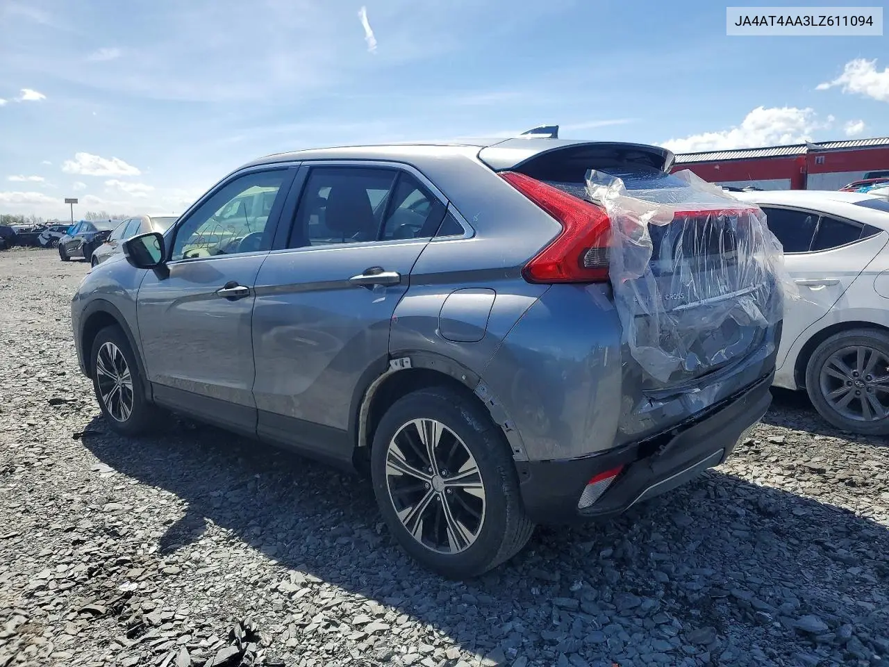 2020 Mitsubishi Eclipse Cross Le VIN: JA4AT4AA3LZ611094 Lot: 53615176