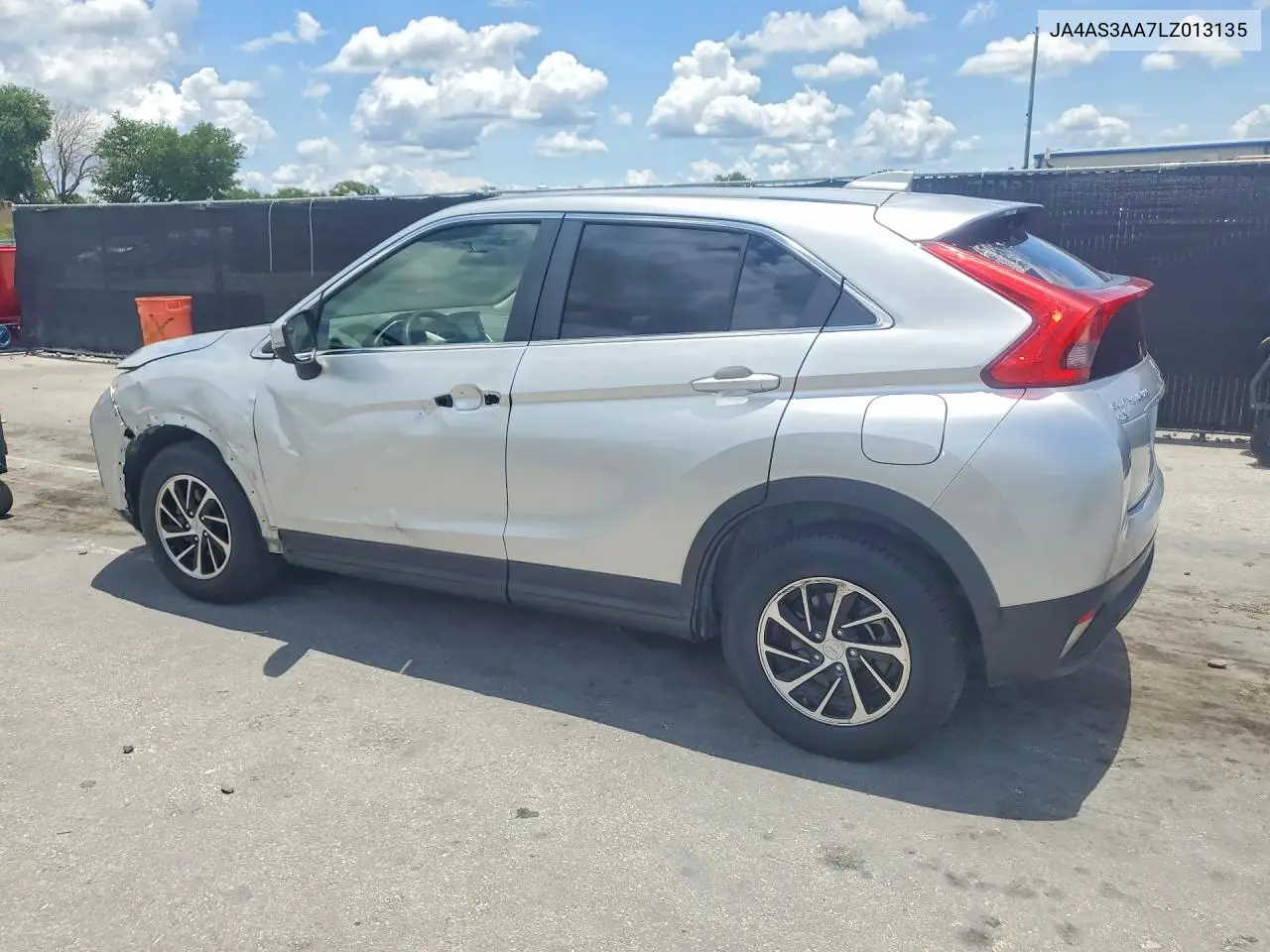 2020 Mitsubishi Eclipse Cross Es VIN: JA4AS3AA7LZ013135 Lot: 55380786