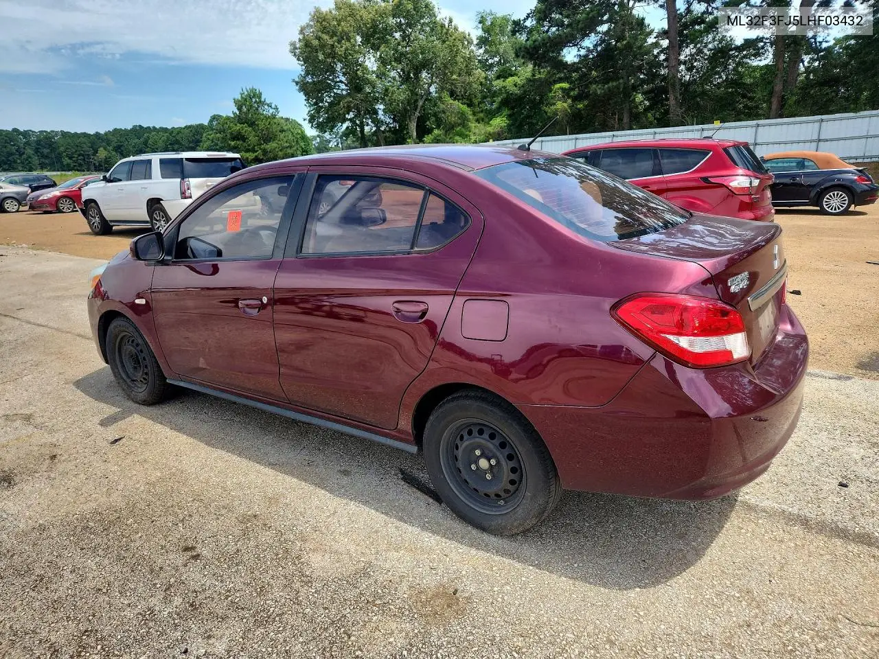 2020 Mitsubishi Mirage G4 Es VIN: ML32F3FJ5LHF03432 Lot: 56164556