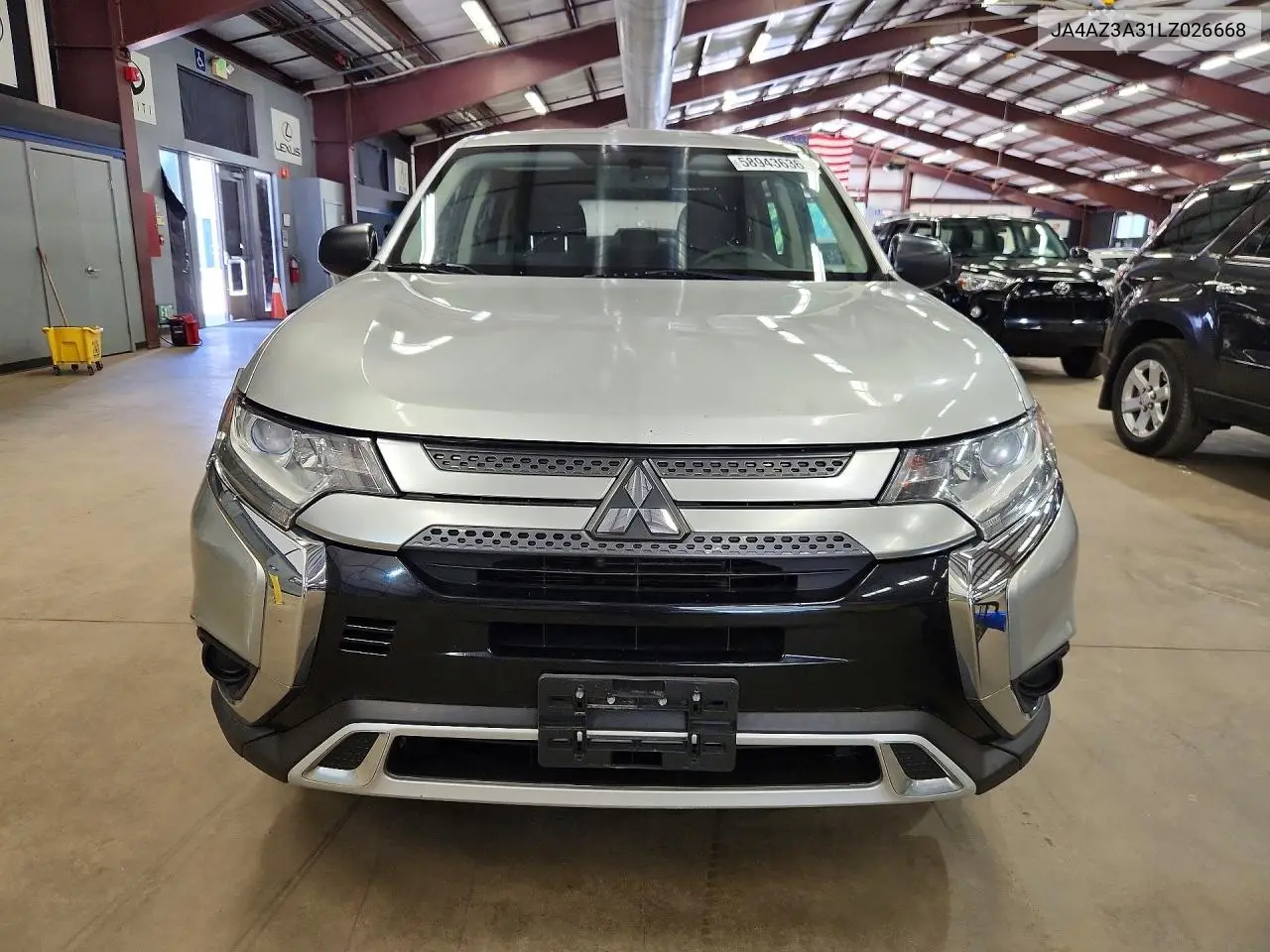 2020 Mitsubishi Outlander Se VIN: JA4AZ3A31LZ026668 Lot: 58943636