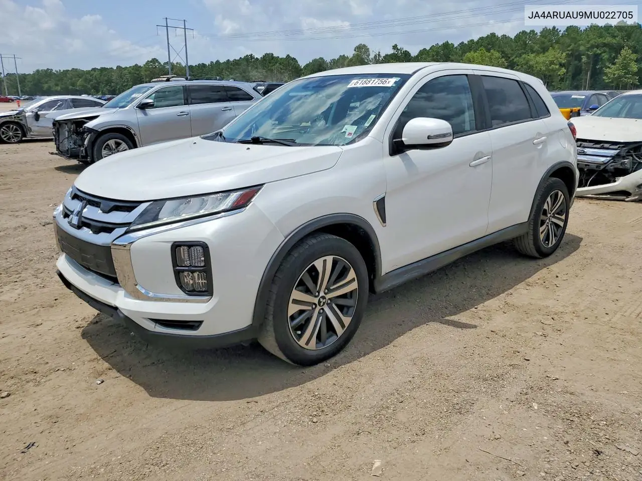 2021 Mitsubishi Outlander Sport Es VIN: JA4ARUAU9MU022705 Lot: 61881756