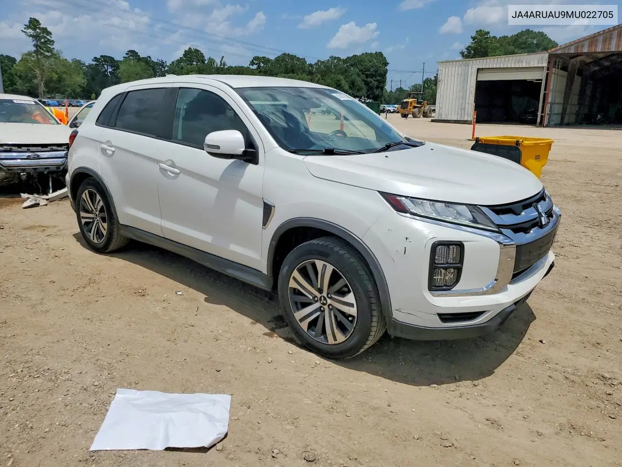 2021 Mitsubishi Outlander Sport Es VIN: JA4ARUAU9MU022705 Lot: 61881756