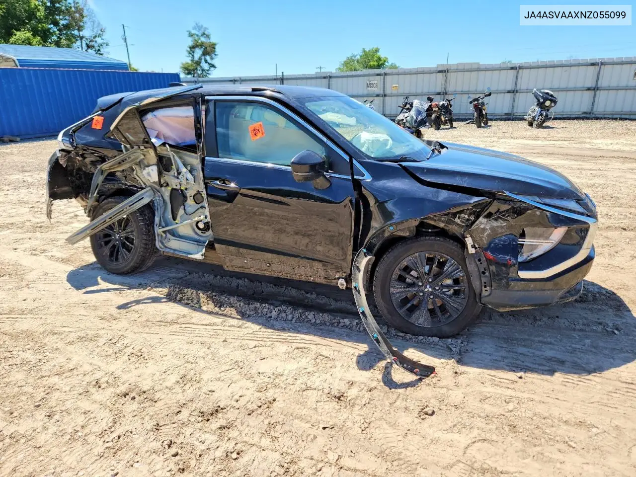 2022 Mitsubishi Eclipse Cross Le VIN: JA4ASVAAXNZ055099 Lot: 53754666