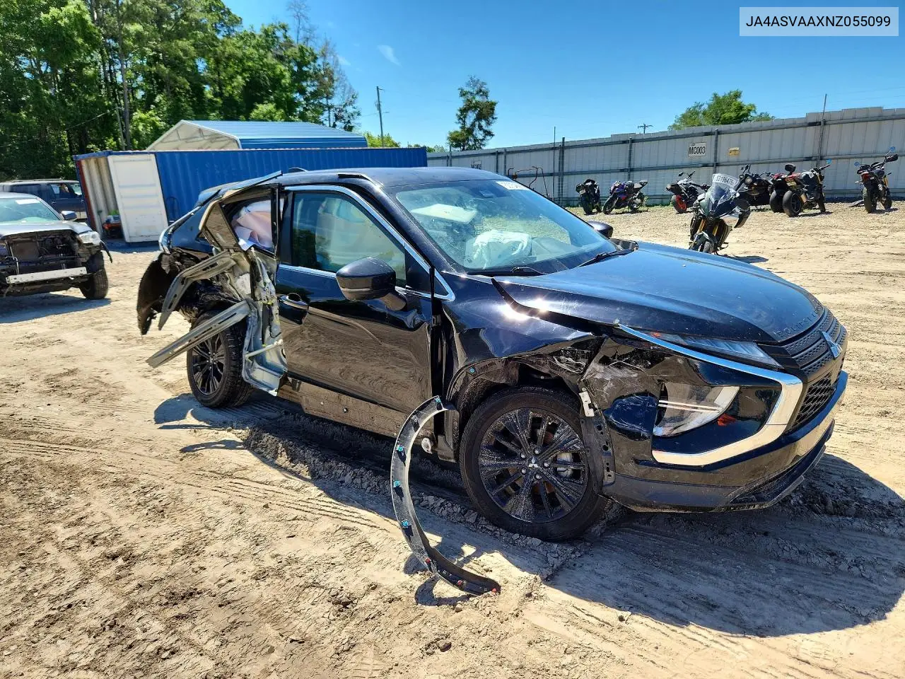 2022 Mitsubishi Eclipse Cross Le VIN: JA4ASVAAXNZ055099 Lot: 53754666