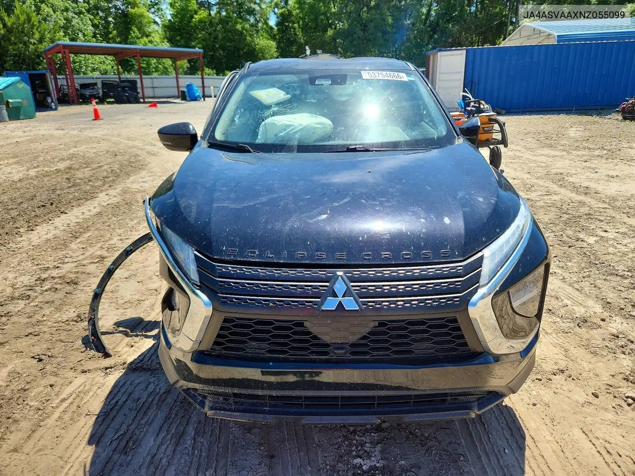 2022 Mitsubishi Eclipse Cross Le VIN: JA4ASVAAXNZ055099 Lot: 53754666