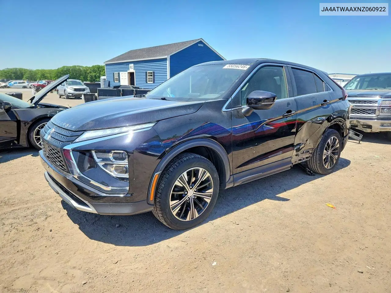 2022 Mitsubishi Eclipse Cross Se VIN: JA4ATWAAXNZ060922 Lot: 55056246