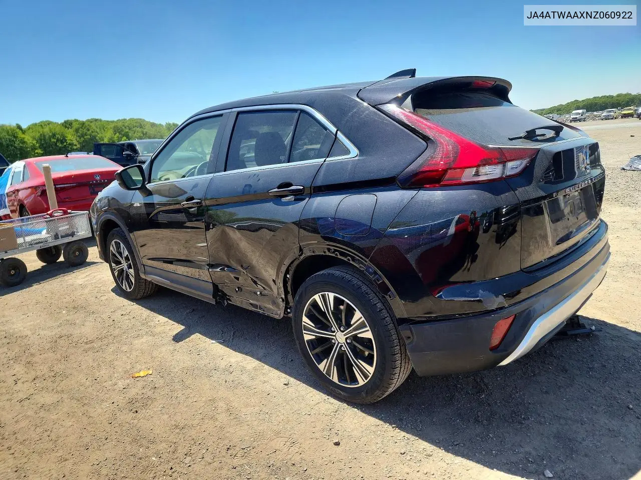 2022 Mitsubishi Eclipse Cross Se VIN: JA4ATWAAXNZ060922 Lot: 55056246