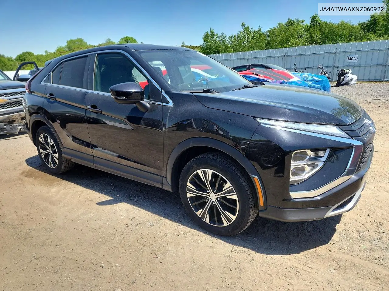 2022 Mitsubishi Eclipse Cross Se VIN: JA4ATWAAXNZ060922 Lot: 55056246