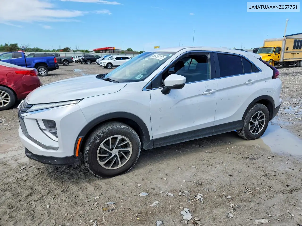 2022 Mitsubishi Eclipse Cross Es VIN: JA4ATUAAXNZ057751 Lot: 55455216