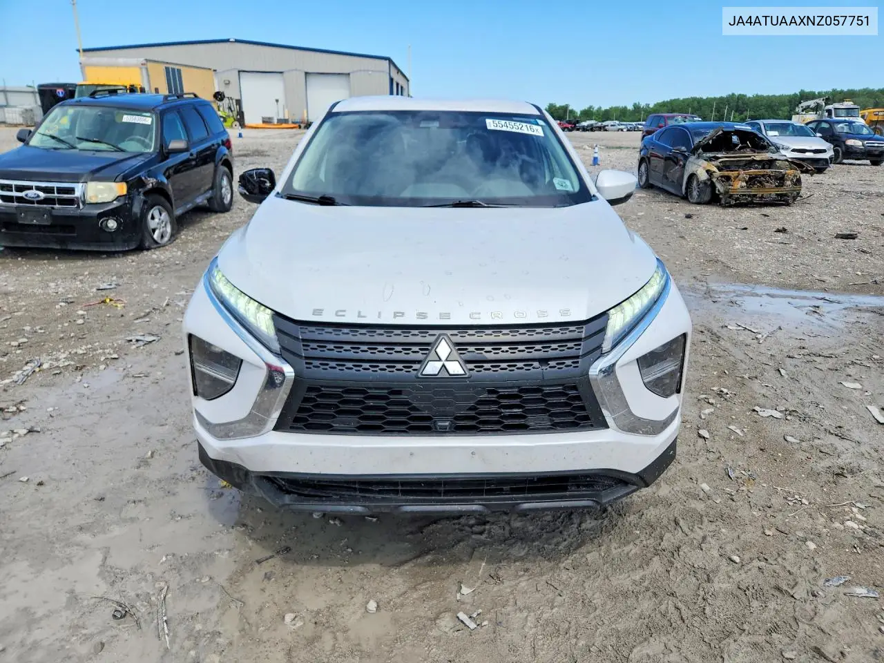 2022 Mitsubishi Eclipse Cross Es VIN: JA4ATUAAXNZ057751 Lot: 55455216