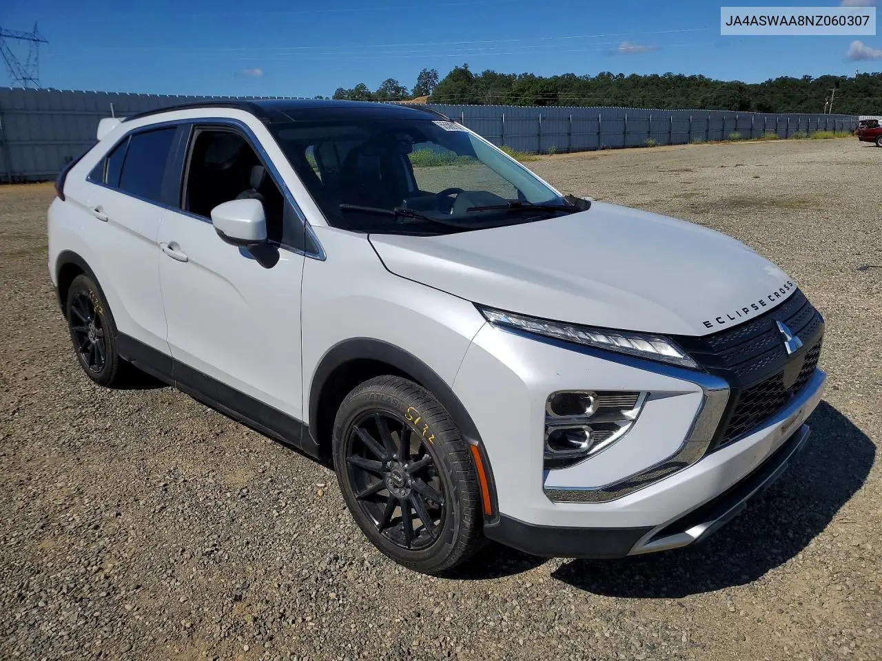 2022 Mitsubishi Eclipse Cross Se VIN: JA4ASWAA8NZ060307 Lot: 56592136