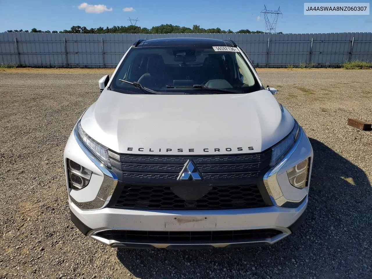 2022 Mitsubishi Eclipse Cross Se VIN: JA4ASWAA8NZ060307 Lot: 56592136