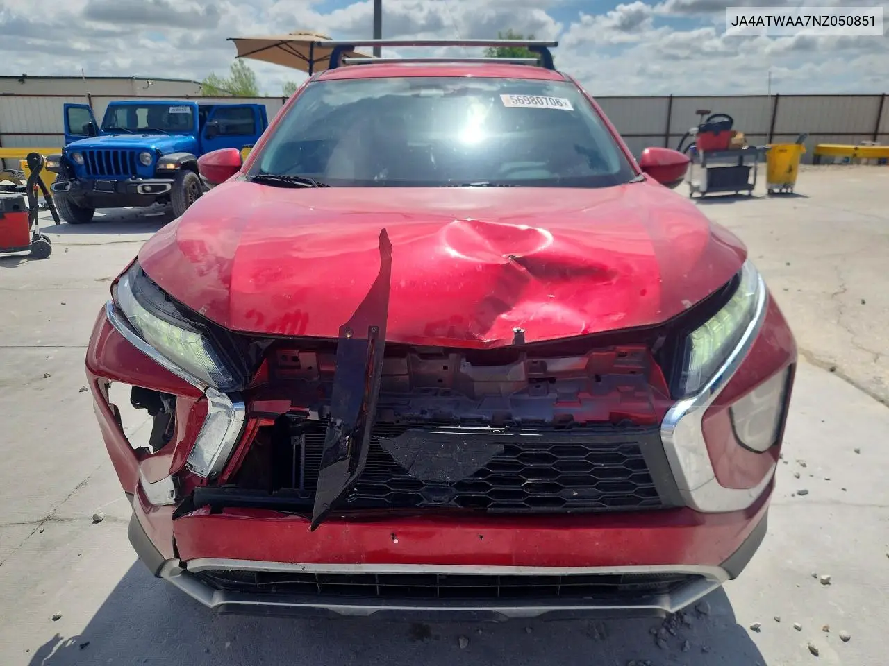 2022 Mitsubishi Eclipse Cross Se VIN: JA4ATWAA7NZ050851 Lot: 56980706