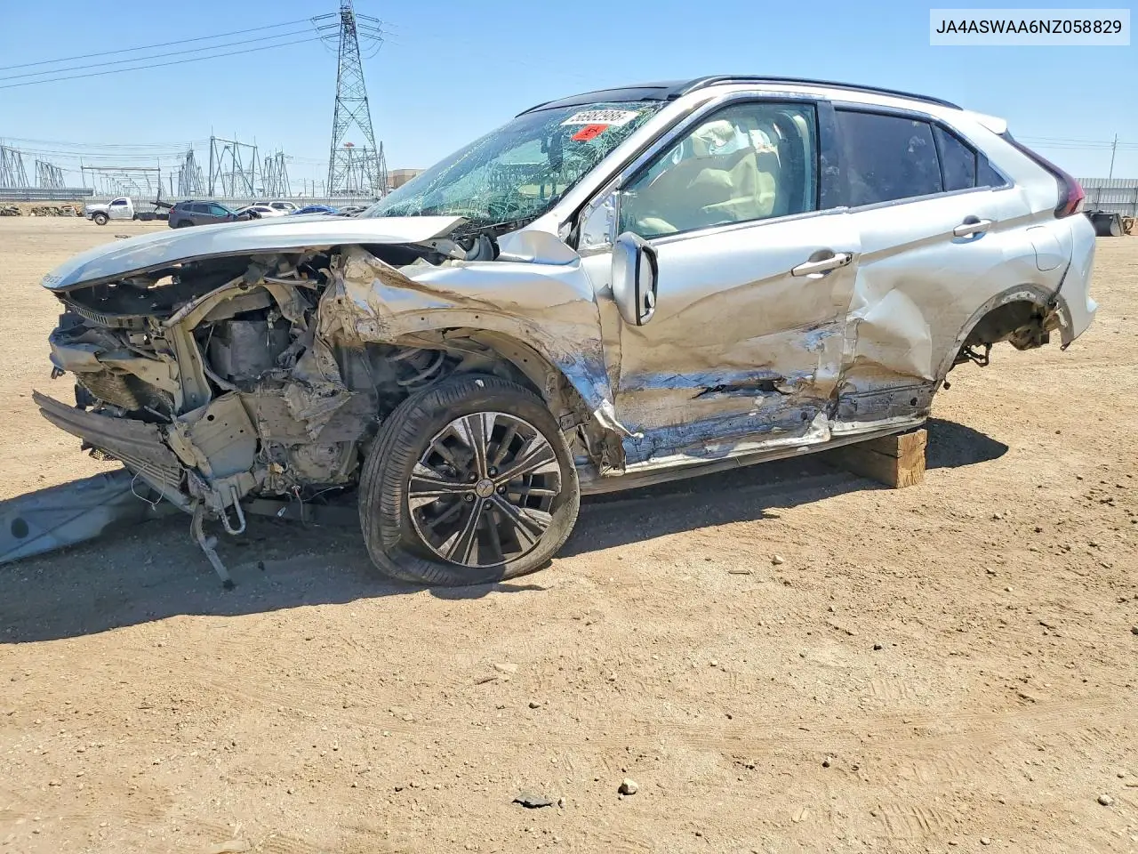2022 Mitsubishi Eclipse Cross Se VIN: JA4ASWAA6NZ058829 Lot: 56982986