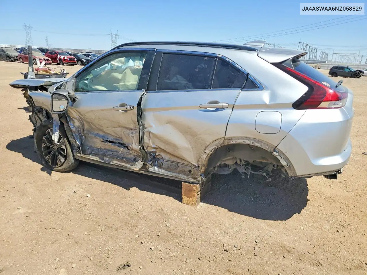 2022 Mitsubishi Eclipse Cross Se VIN: JA4ASWAA6NZ058829 Lot: 56982986