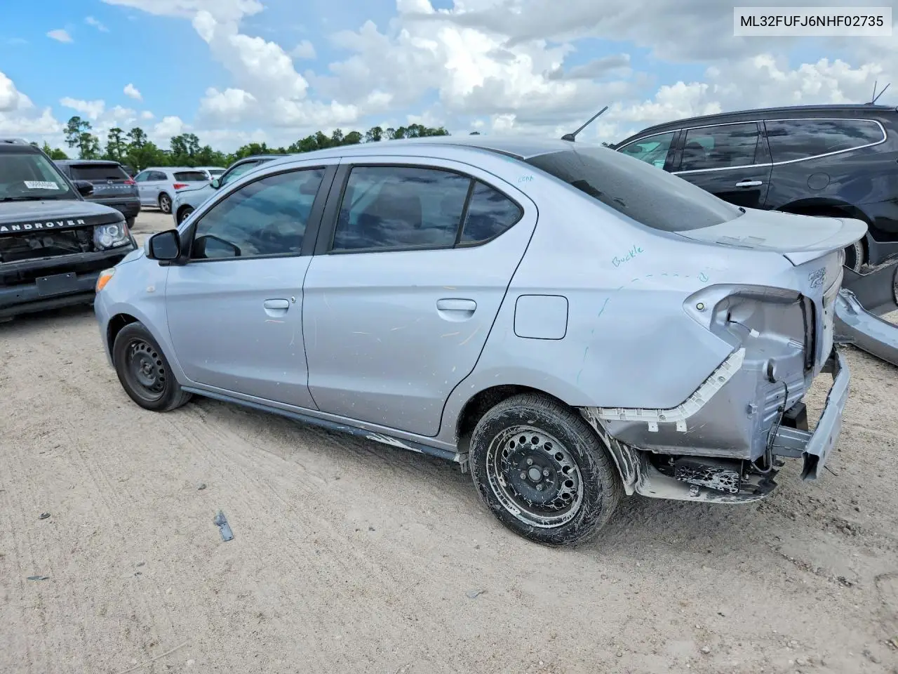 2022 Mitsubishi Mirage G4 Es VIN: ML32FUFJ6NHF02735 Lot: 57165026