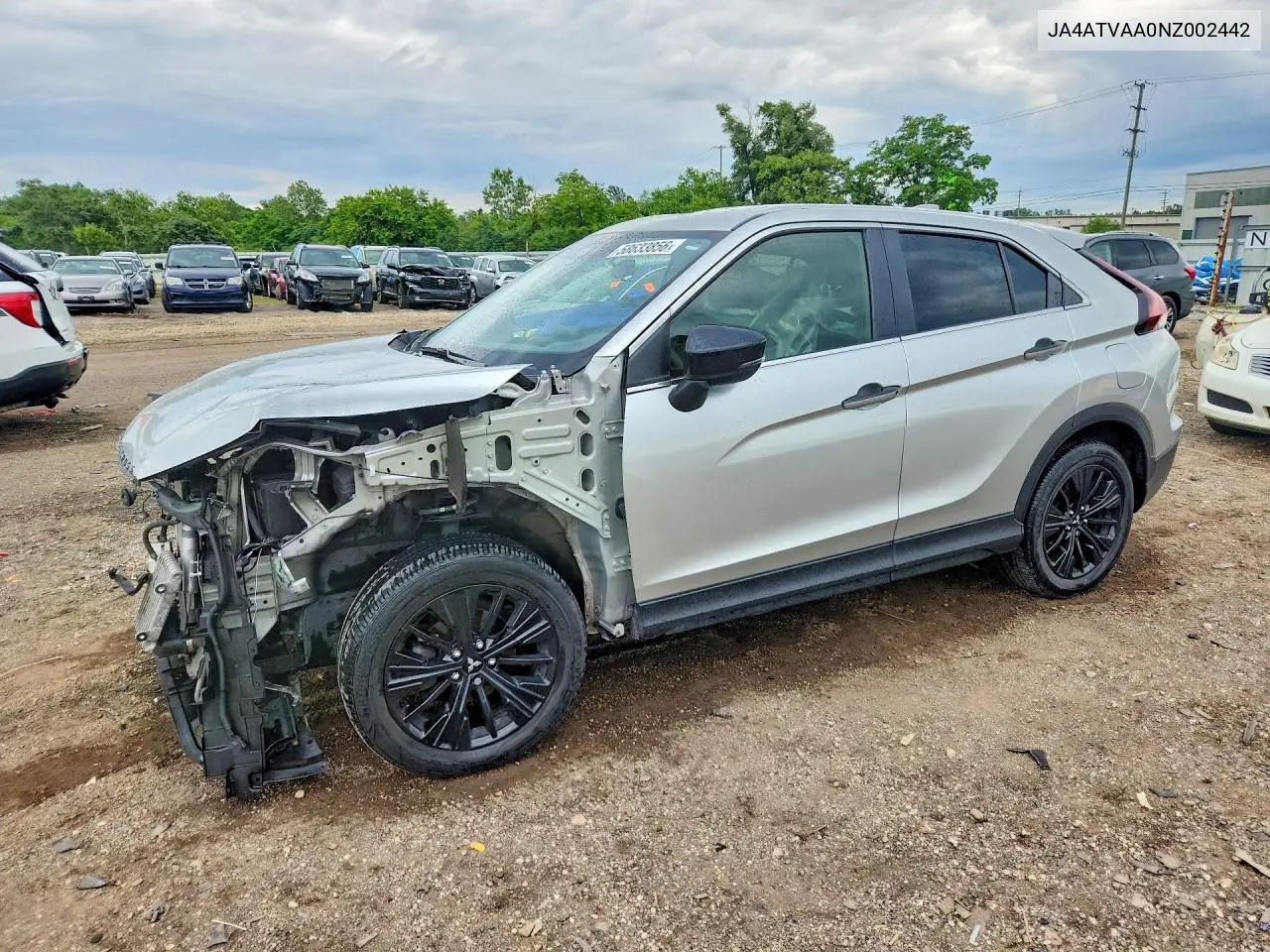 2022 Mitsubishi Eclipse Cross Le VIN: JA4ATVAA0NZ002442 Lot: 58633856