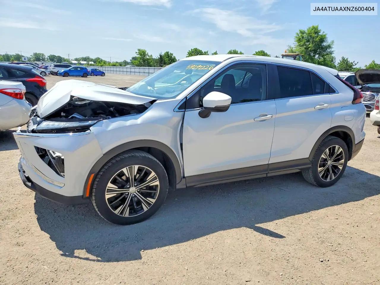 2022 Mitsubishi Eclipse Cross Es VIN: JA4ATUAAXNZ600404 Lot: 59292226
