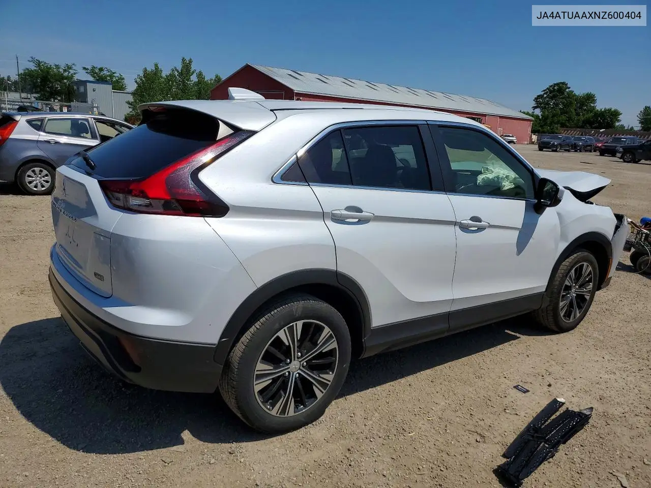 2022 Mitsubishi Eclipse Cross Es VIN: JA4ATUAAXNZ600404 Lot: 59292226