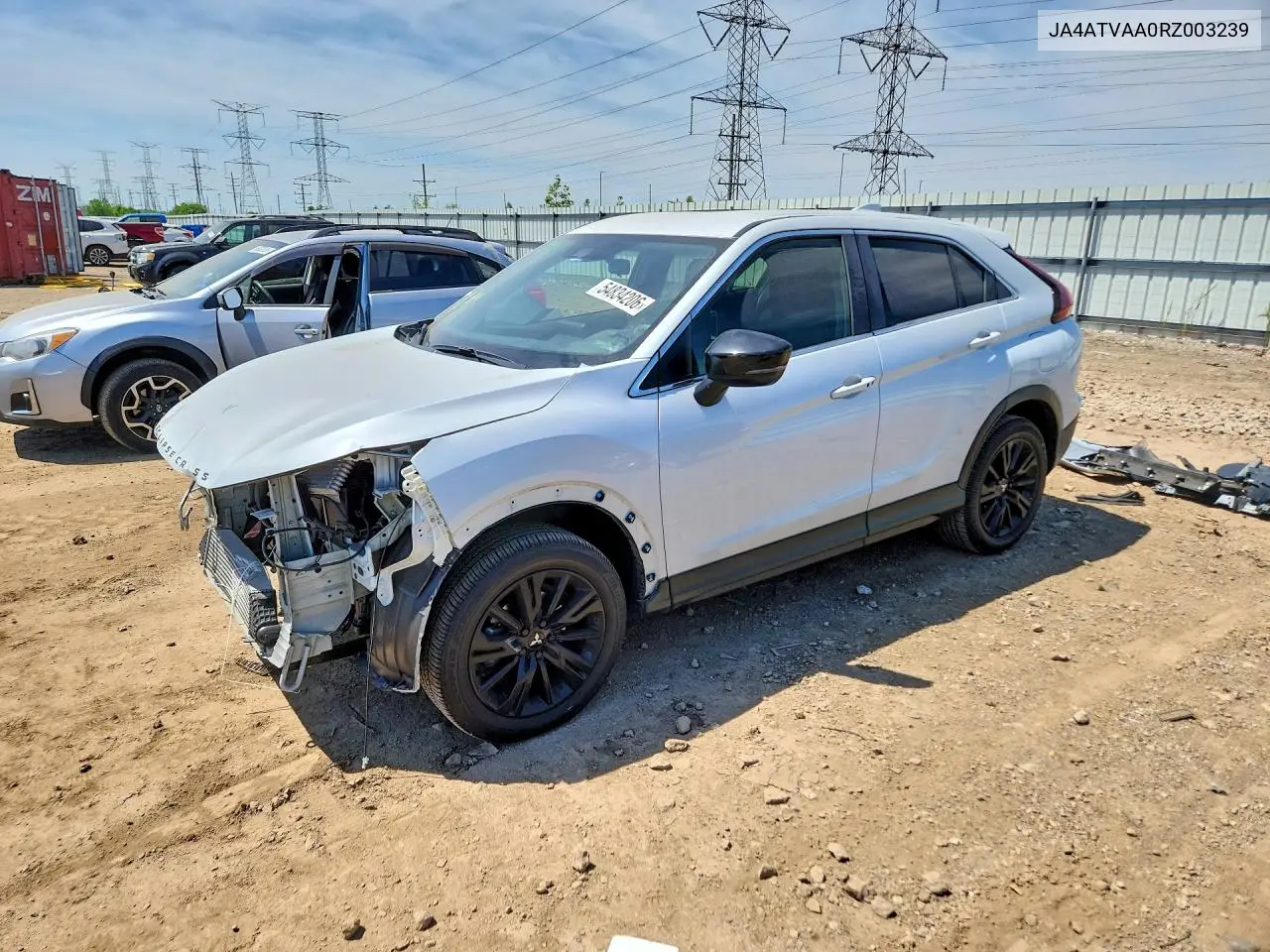 2024 Mitsubishi Eclipse Cross Le VIN: JA4ATVAA0RZ003239 Lot: 54834206