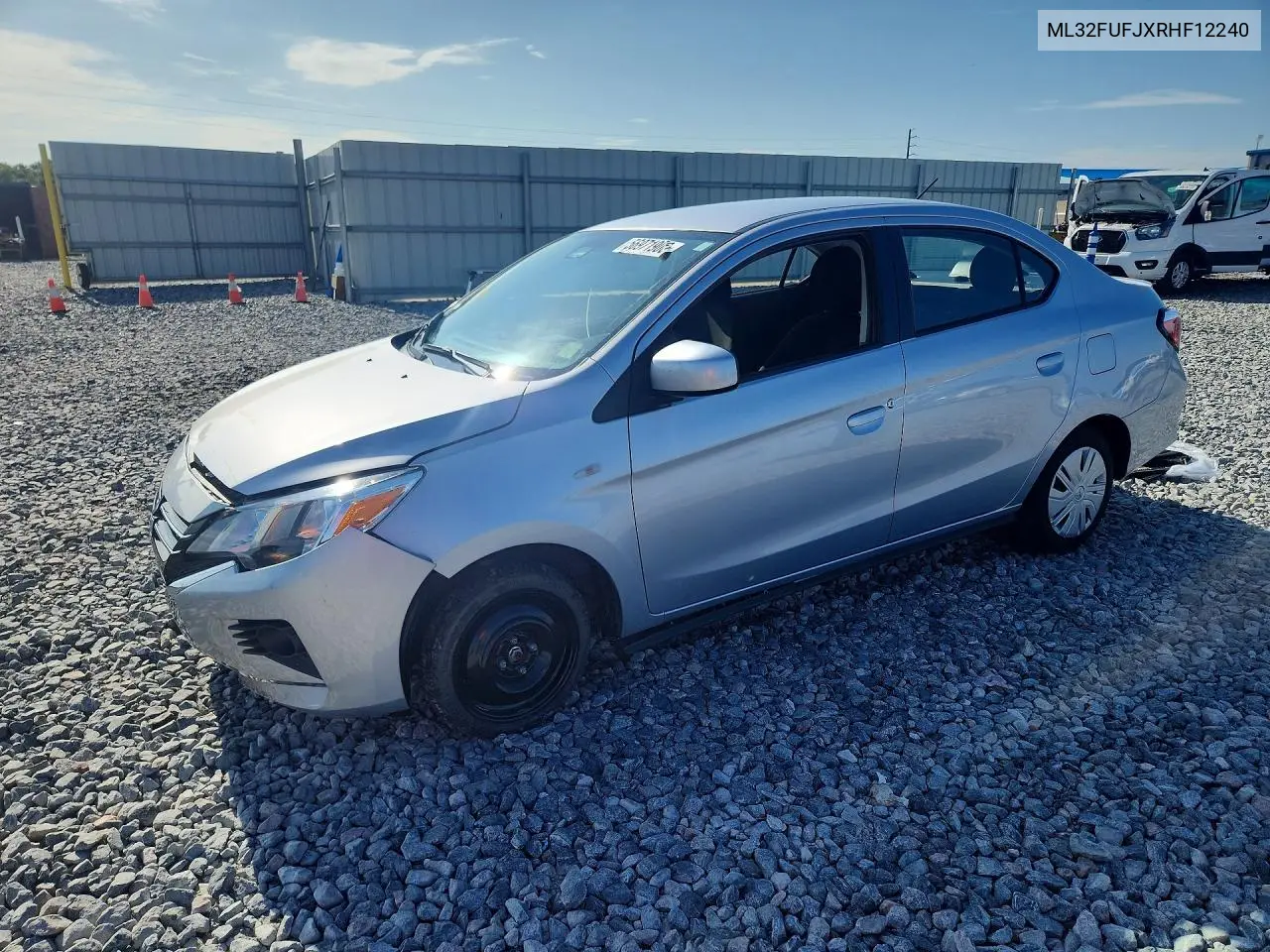 2024 Mitsubishi Mirage G4 Es VIN: ML32FUFJXRHF12240 Lot: 56971906