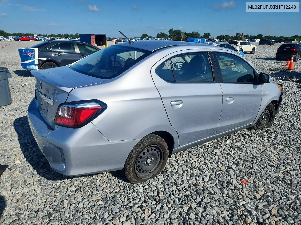 2024 Mitsubishi Mirage G4 Es VIN: ML32FUFJXRHF12240 Lot: 56971906