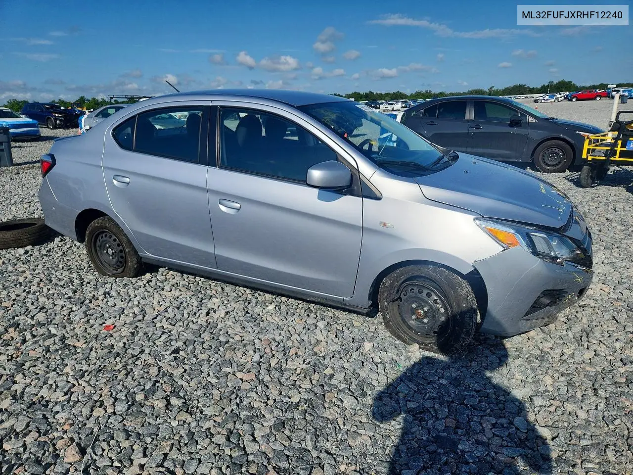 2024 Mitsubishi Mirage G4 Es VIN: ML32FUFJXRHF12240 Lot: 56971906