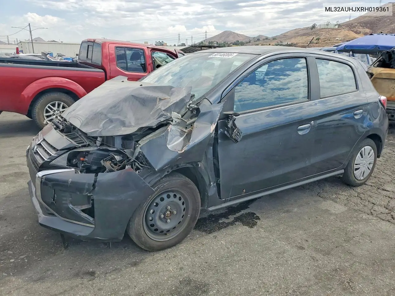 2024 Mitsubishi Mirage Es VIN: ML32AUHJXRH019361 Lot: 58146066