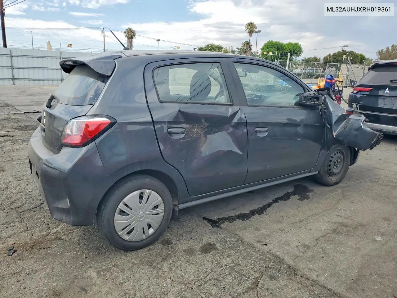 2024 Mitsubishi Mirage Es VIN: ML32AUHJXRH019361 Lot: 58146066