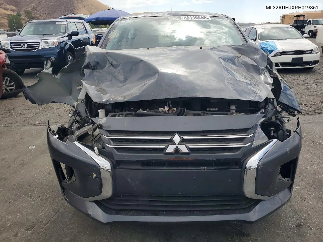 2024 Mitsubishi Mirage Es VIN: ML32AUHJXRH019361 Lot: 58146066