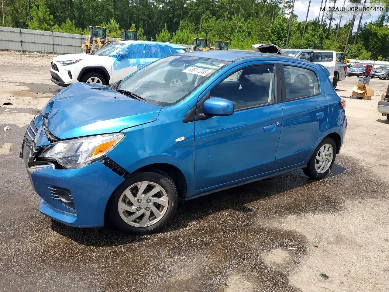 2024 Mitsubishi Mirage Es VIN: ML32AUHJ0RH004450 Lot: 58917346