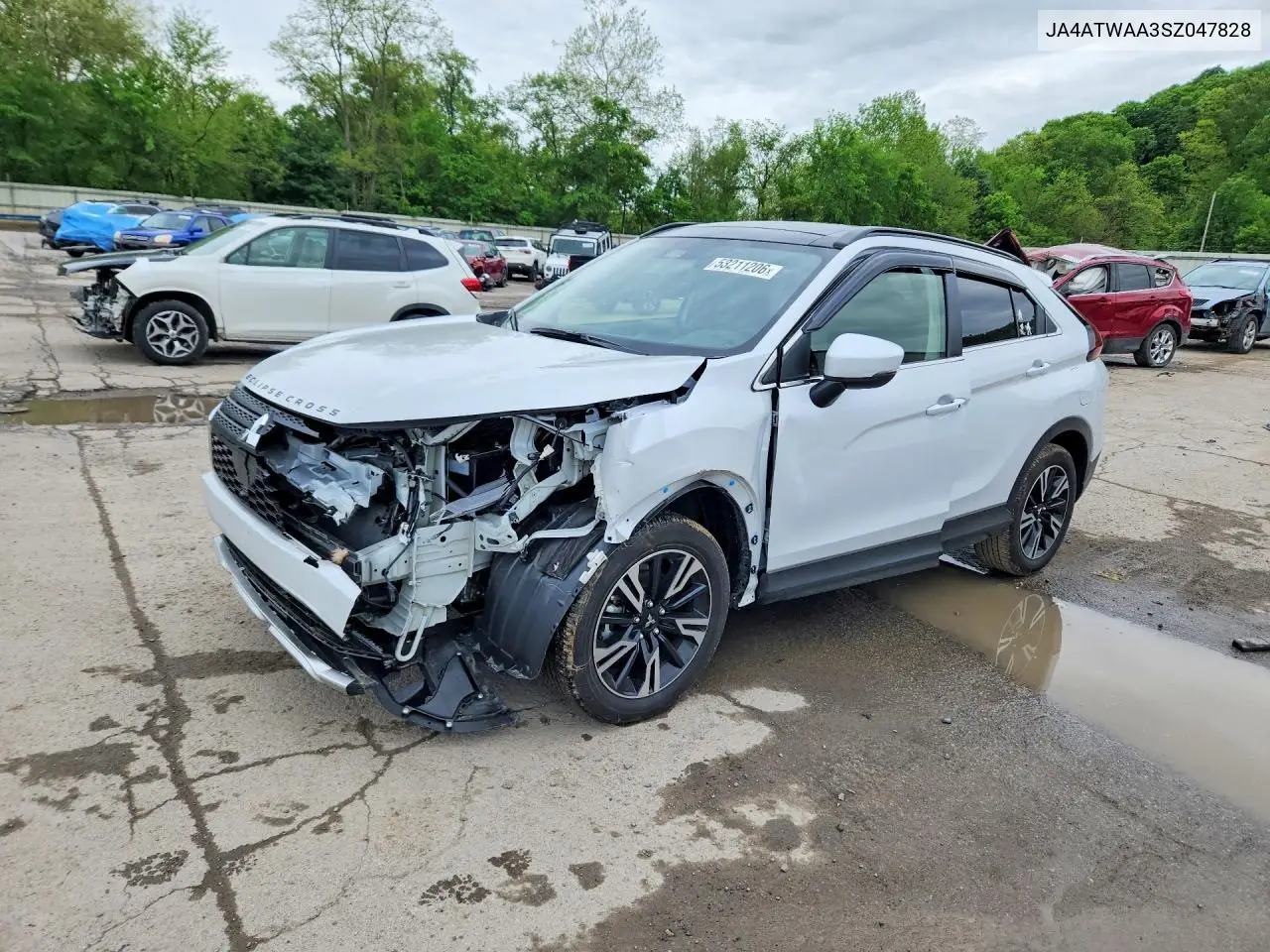 2025 Mitsubishi Eclipse Cross Se VIN: JA4ATWAA3SZ047828 Lot: 53211206