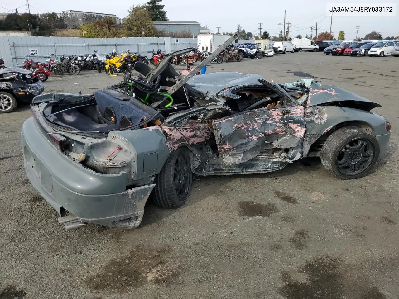 1994 Mitsubishi 3000 Gt VIN: JA3AM54J8RY033172 Lot: 80806093
