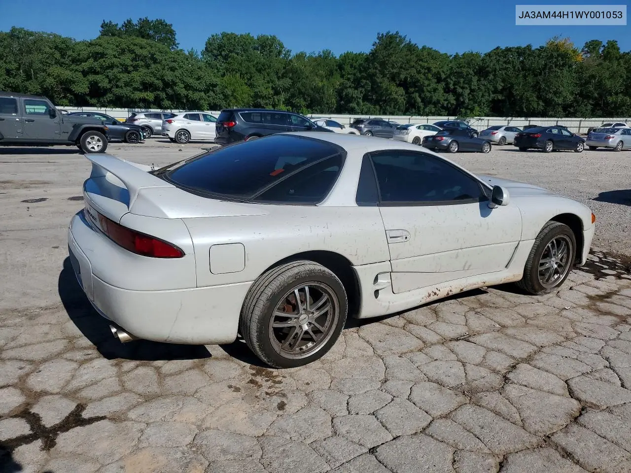 1998 Mitsubishi 3000 Gt VIN: JA3AM44H1WY001053 Lot: 60244186