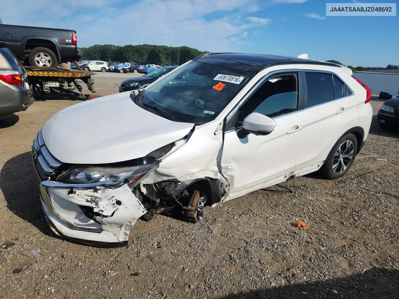 2018 Mitsubishi Eclipse Cross Se/Sel VIN: JA4AT5AA8JZ048692 Lot: 60670816