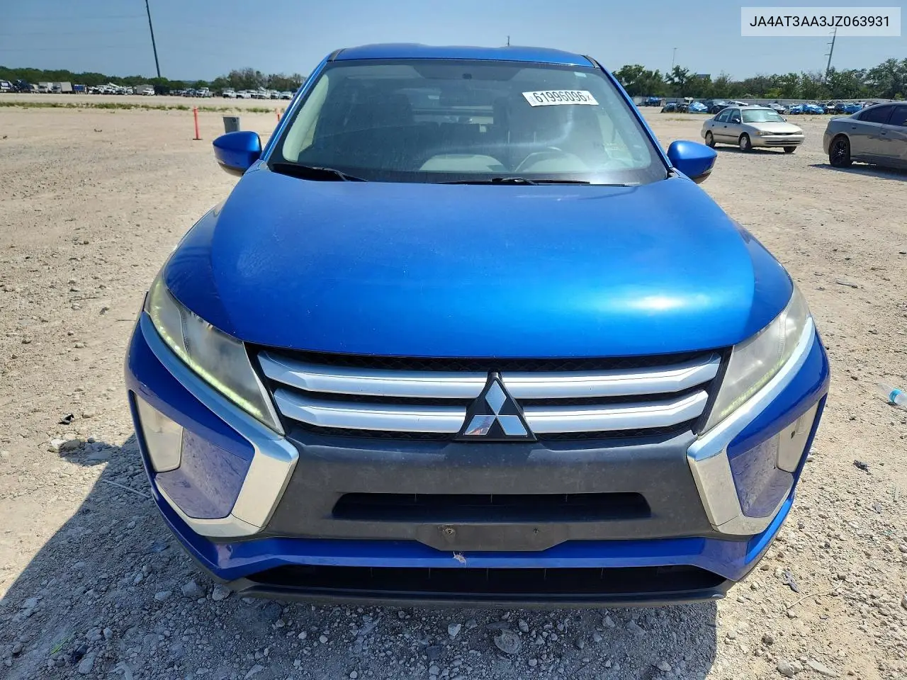 2018 Mitsubishi Eclipse Cross Es VIN: JA4AT3AA3JZ063931 Lot: 61996096