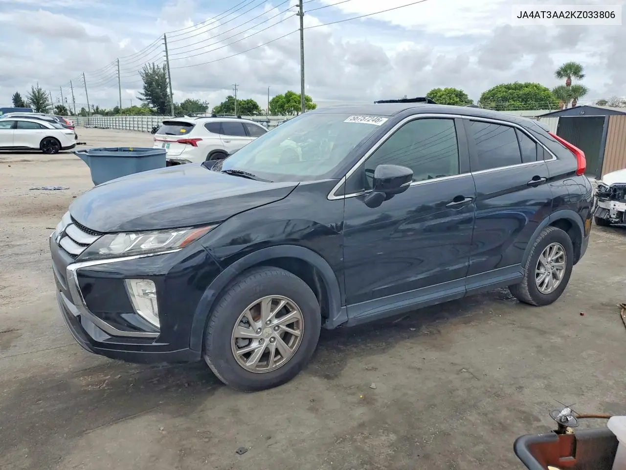 2019 Mitsubishi Eclipse Cross Es VIN: JA4AT3AA2KZ033806 Lot: 56757246