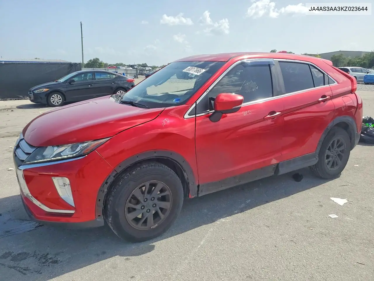 2019 Mitsubishi Eclipse Cross Es VIN: JA4AS3AA3KZ023644 Lot: 60017666