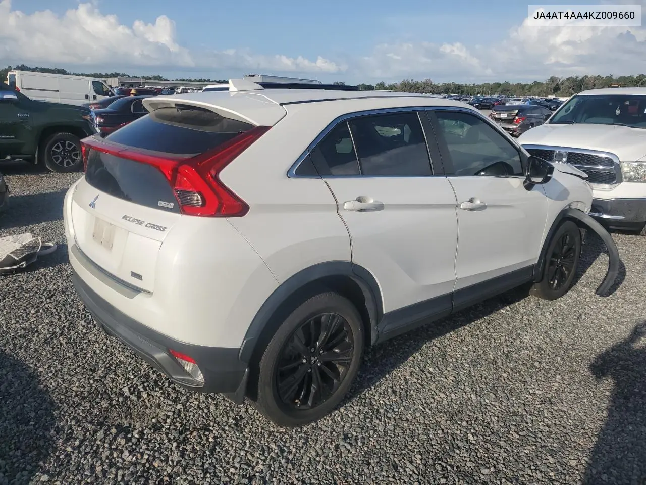 2019 Mitsubishi Eclipse Cross Le VIN: JA4AT4AA4KZ009660 Lot: 60283166
