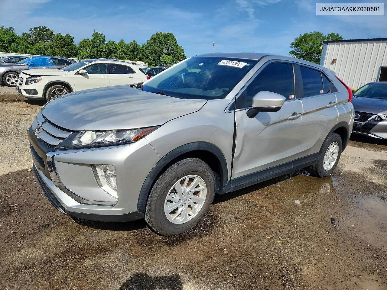 2019 Mitsubishi Eclipse Cross Es VIN: JA4AT3AA9KZ030501 Lot: 60791366