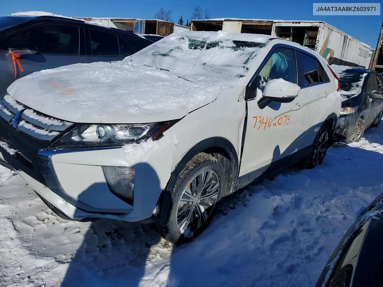 2019 Mitsubishi Eclipse Cross Es VIN: JA4AT3AA8KZ603971 Lot: 73402075