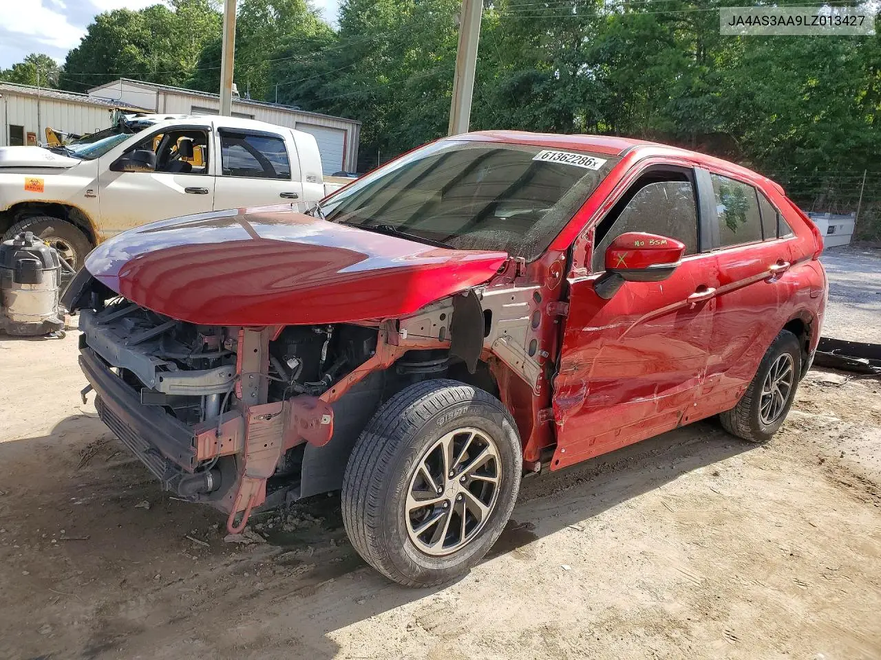 2020 Mitsubishi Eclipse Cross Es VIN: JA4AS3AA9LZ013427 Lot: 61362286