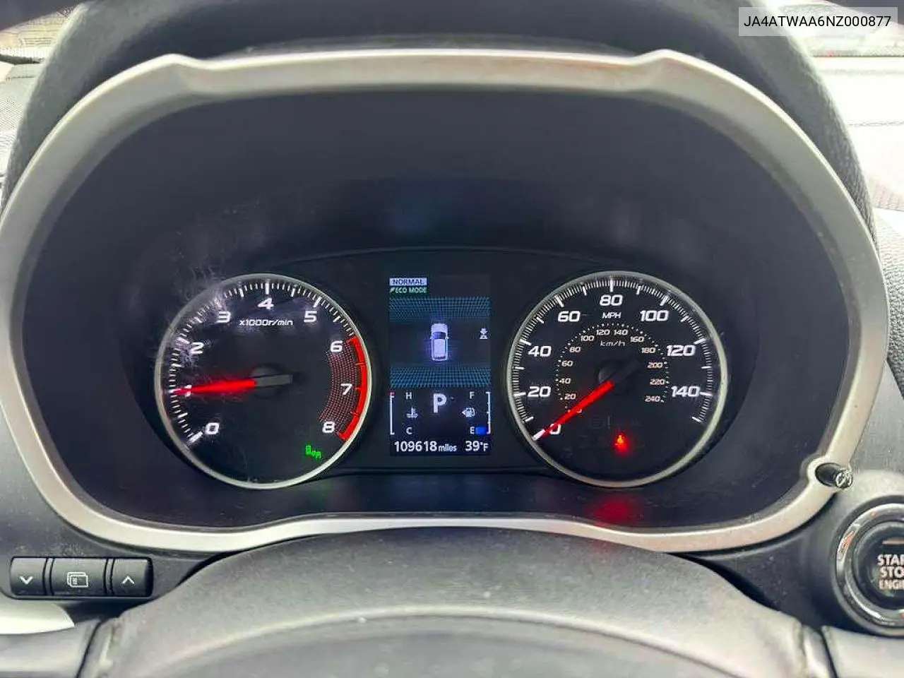 2022 Mitsubishi Eclipse Cross Se VIN: JA4ATWAA6NZ000877 Lot: 62299876