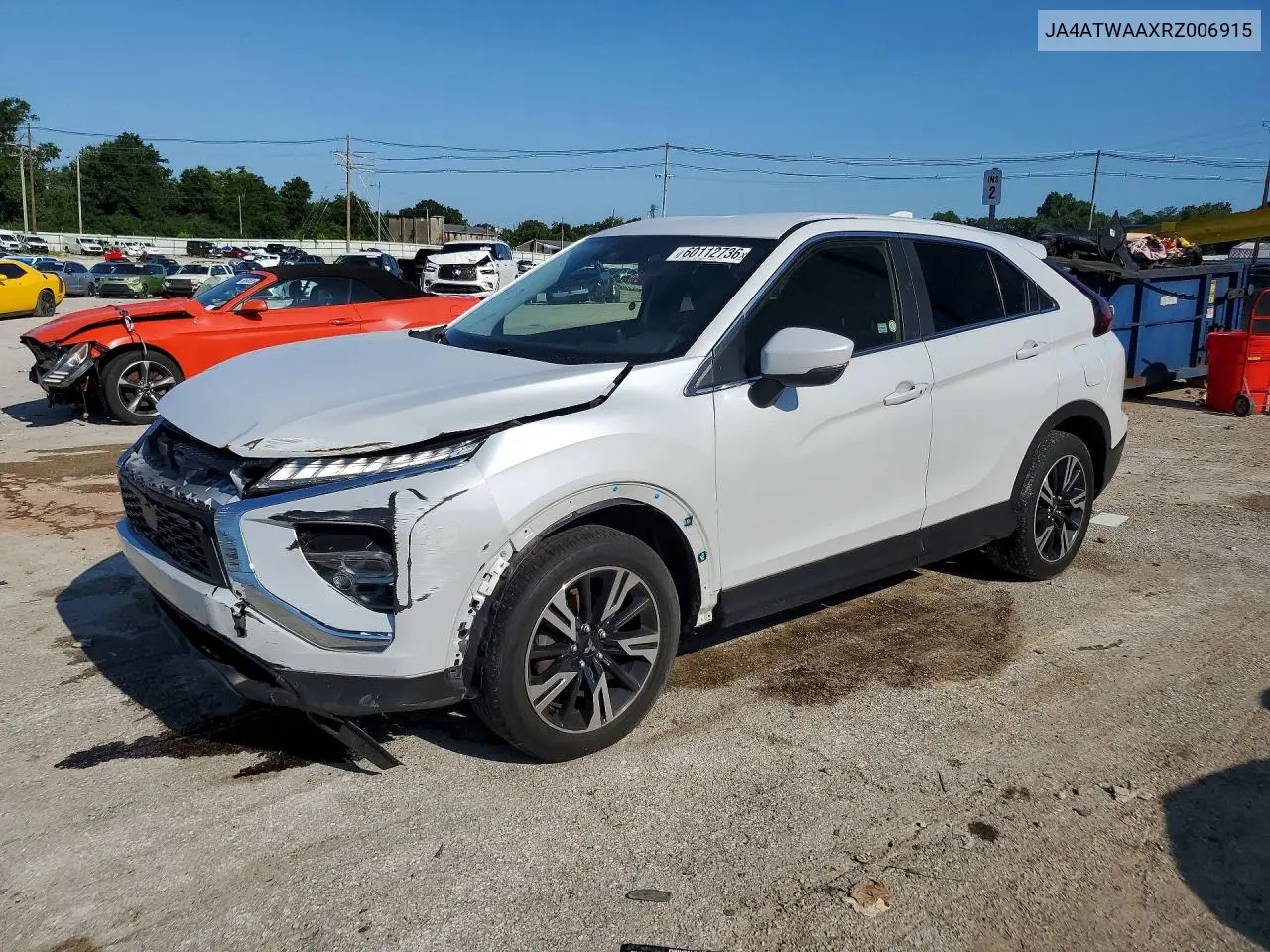 2024 Mitsubishi Eclipse Cross Se VIN: JA4ATWAAXRZ006915 Lot: 60112736