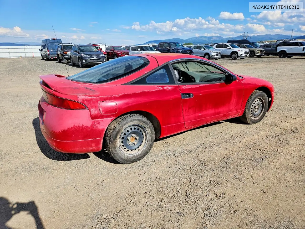 1996 Mitsubishi Eclipse Rs VIN: 4A3AK34Y1TE416210 Lot: 59646706