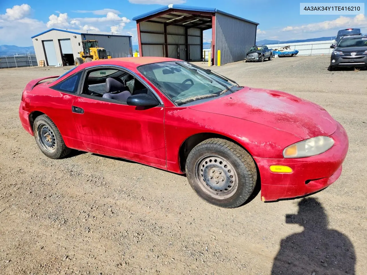 1996 Mitsubishi Eclipse Rs VIN: 4A3AK34Y1TE416210 Lot: 59646706